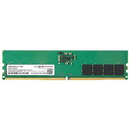 رم دسکتاپ کاکرده Transcend 16GB DDR5 4800MHz UDIMM | JM4800ALE-16G